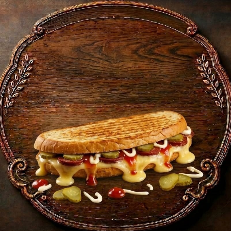 Sucuklu Kaşarlı Tost