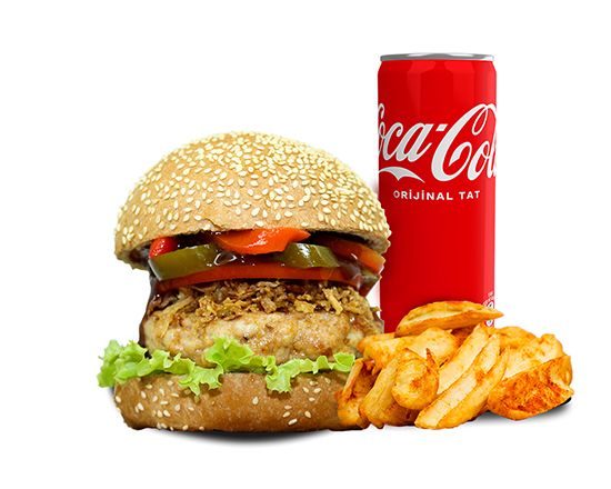 Chicken BBQ Burger Menü