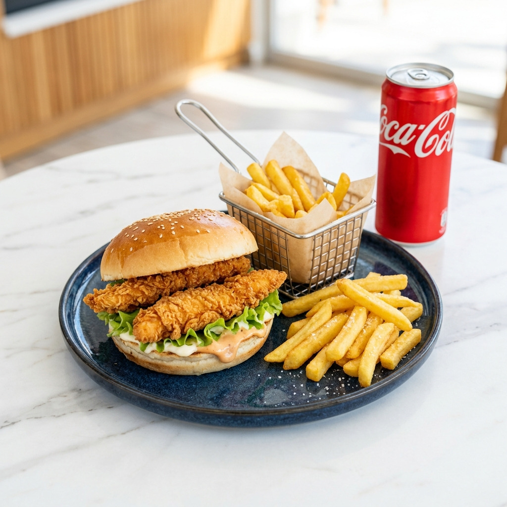 Çıtır Tavuk Burger Menü