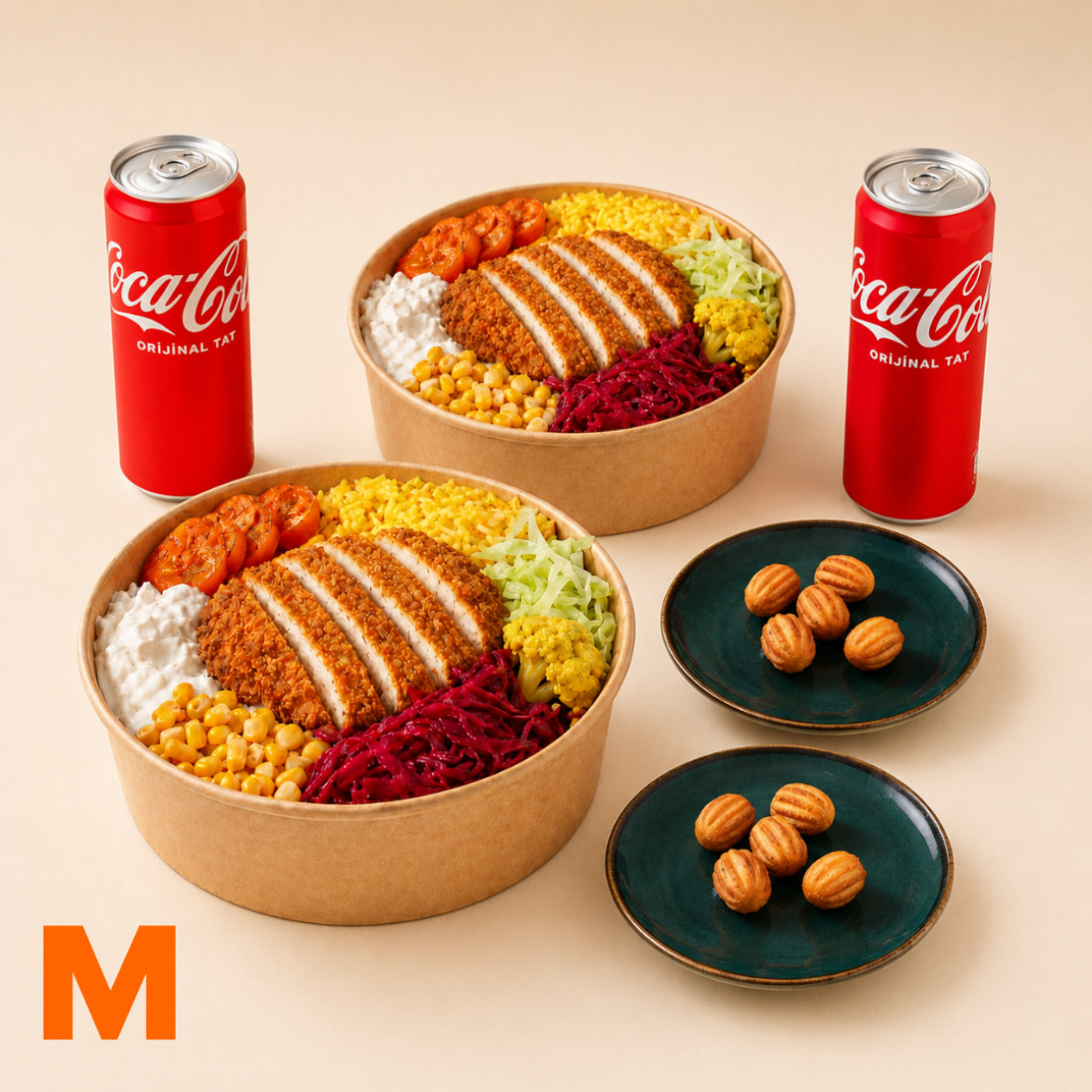 2'li Chicken Katsu Bowl & Churros Menü
