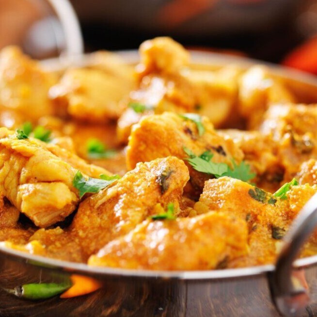 Chicken Zafrani with Apple & Almonds