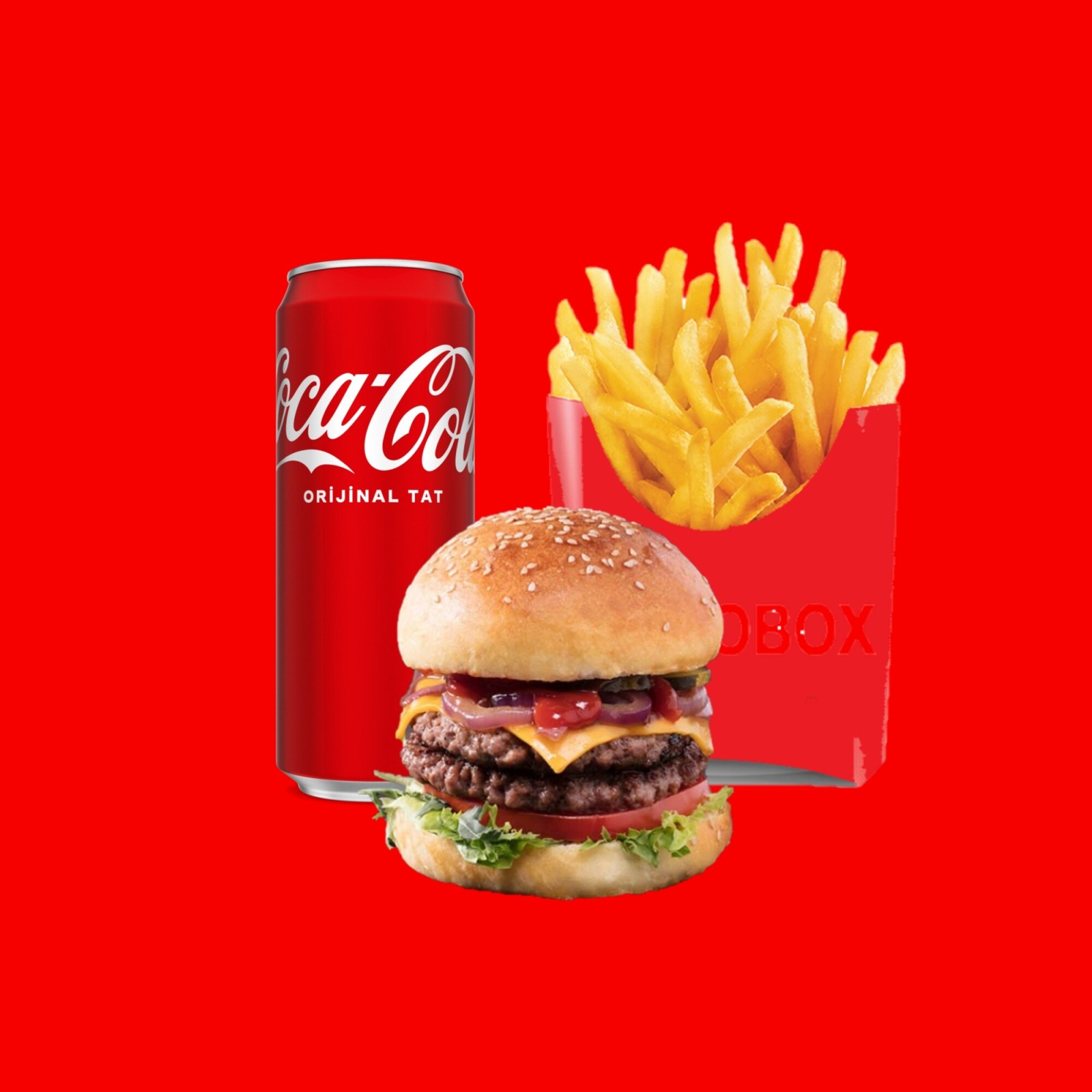 Double Burger Menü