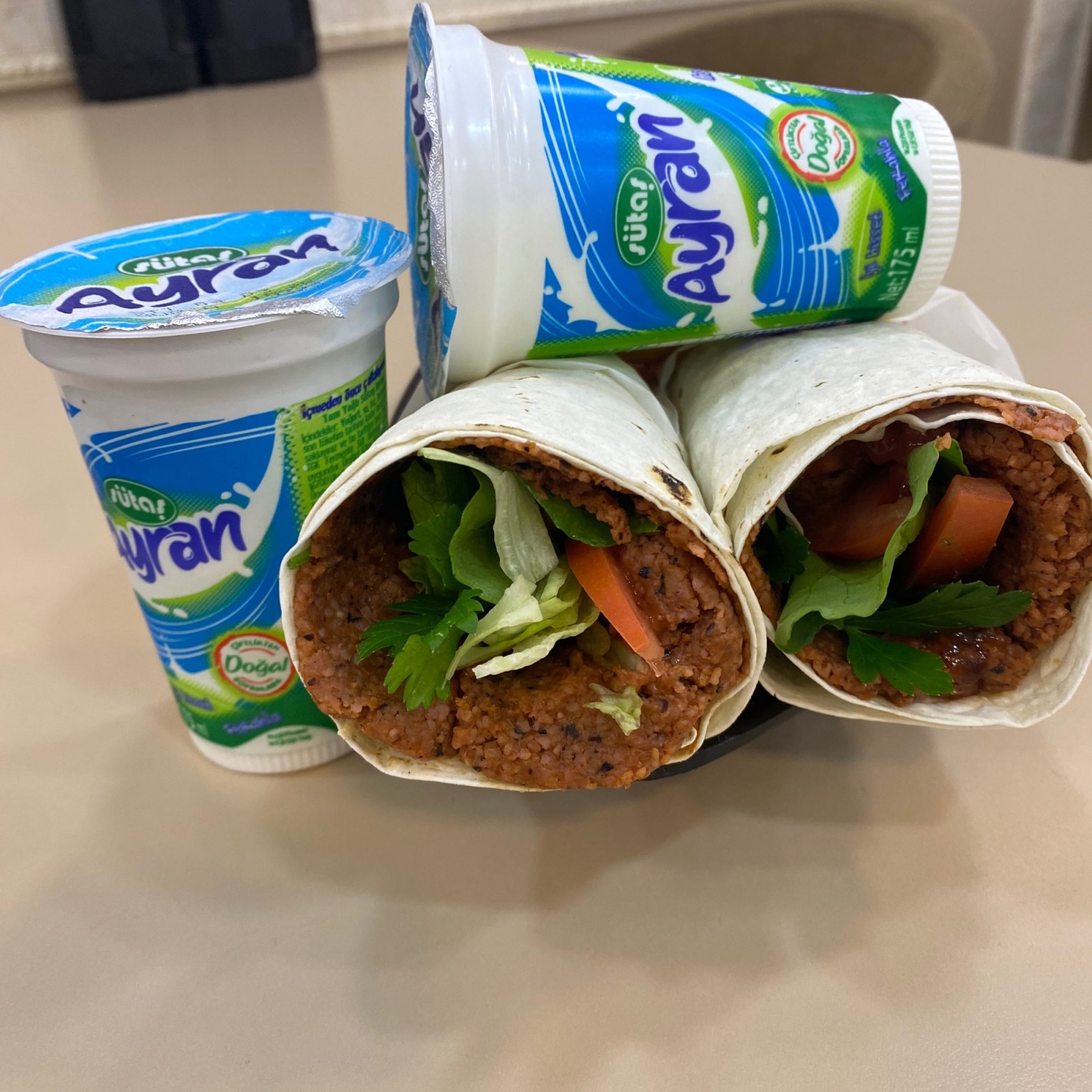 2 Dürüm(120).) & 2 Ayran menü