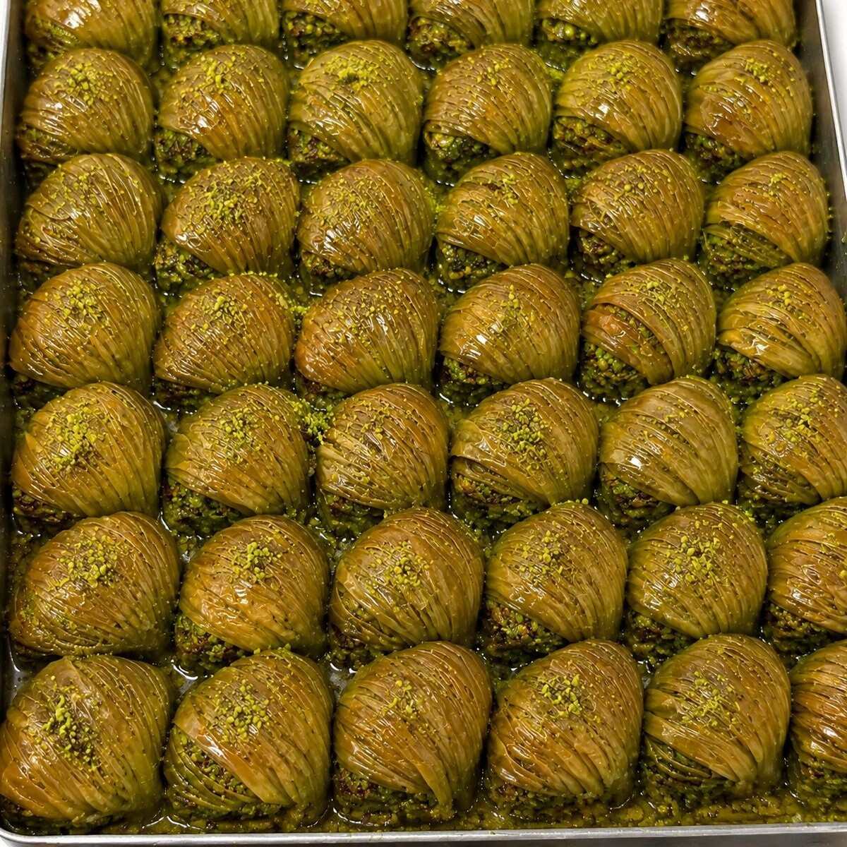 Tepsi Midye Tatlısı Antep Fıstıklı (Orta Boy)