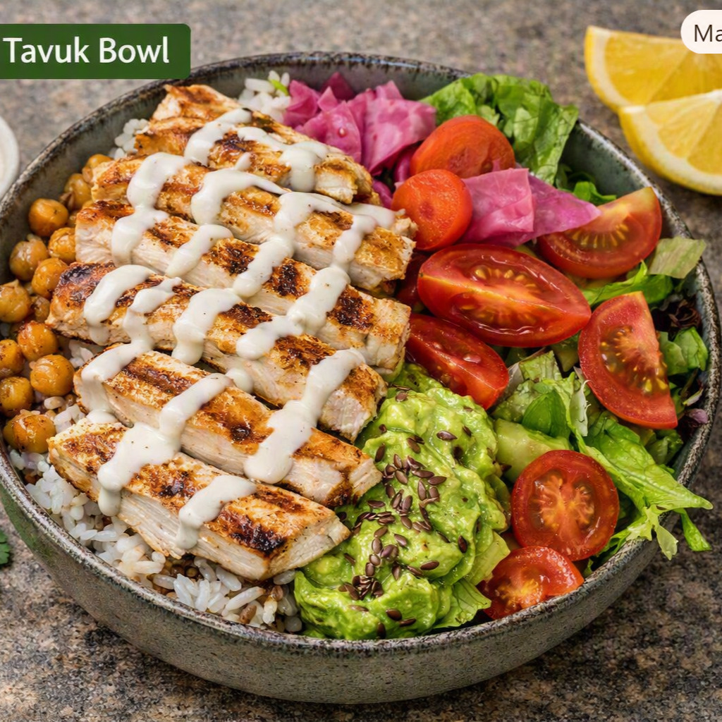 Caesar Soslu Tavuk Bowl