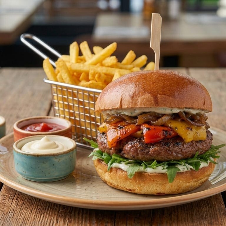 Köz Biberli Et Burger & Kızartma