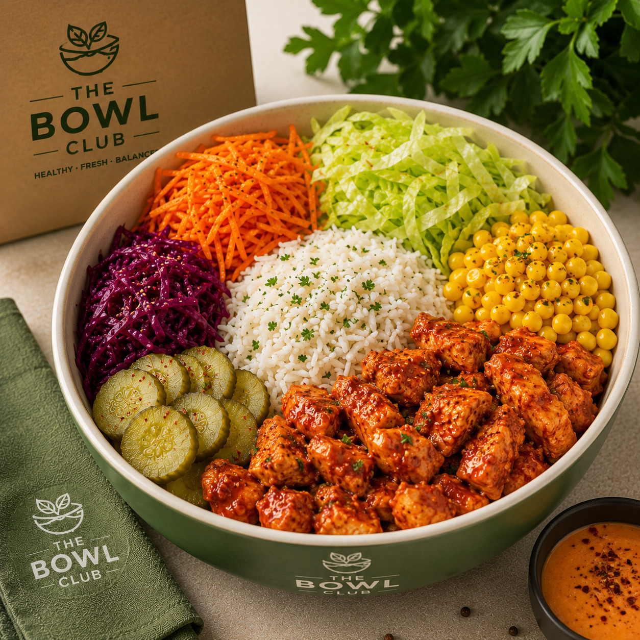 Acı Soslu Chicken Basmati Bowl