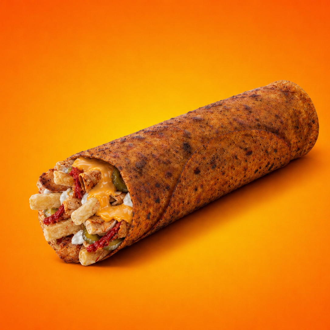Cheddar Tavuk Dürüm