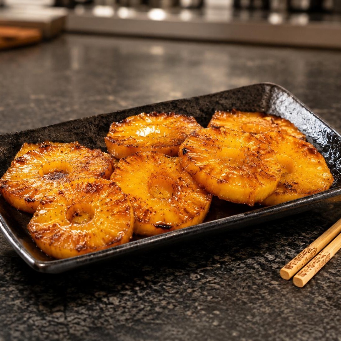 Kızarmış Ballı Ananas