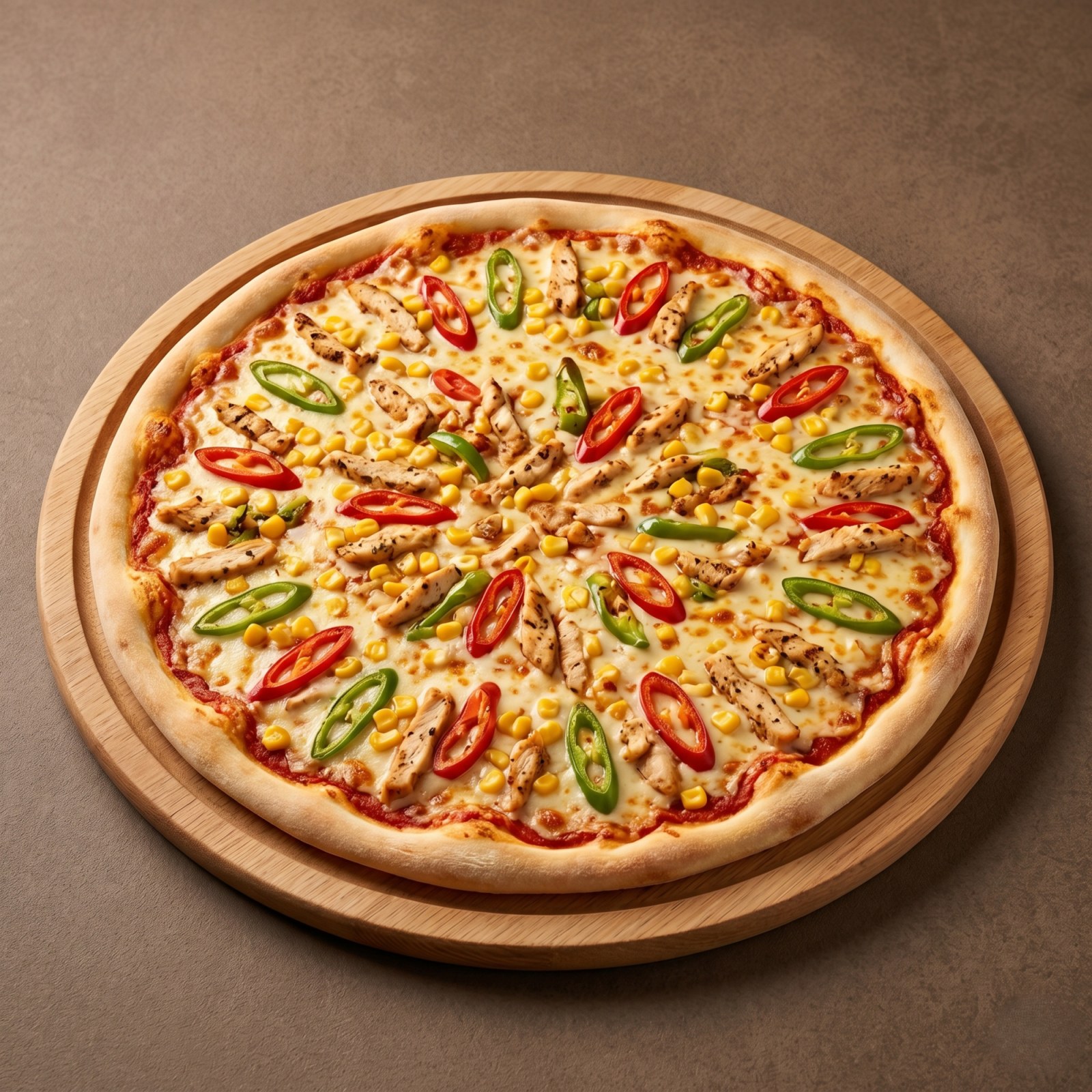 Tavuklu Pizza (Büyük Boy)