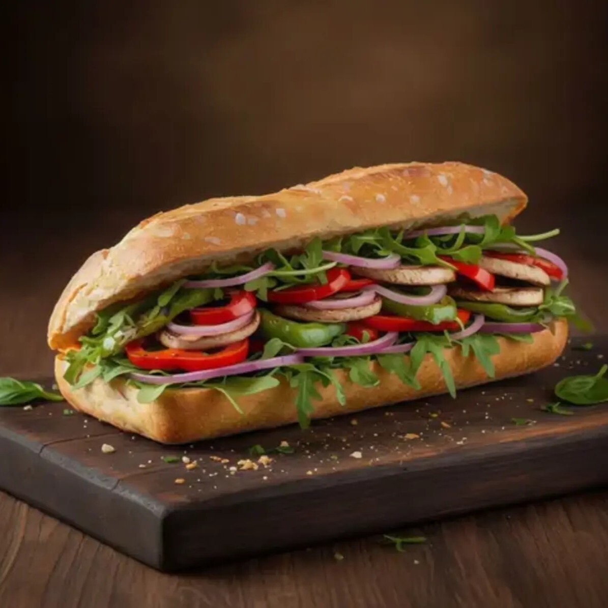Vejetaryen Grilled Vegetables Sandviç