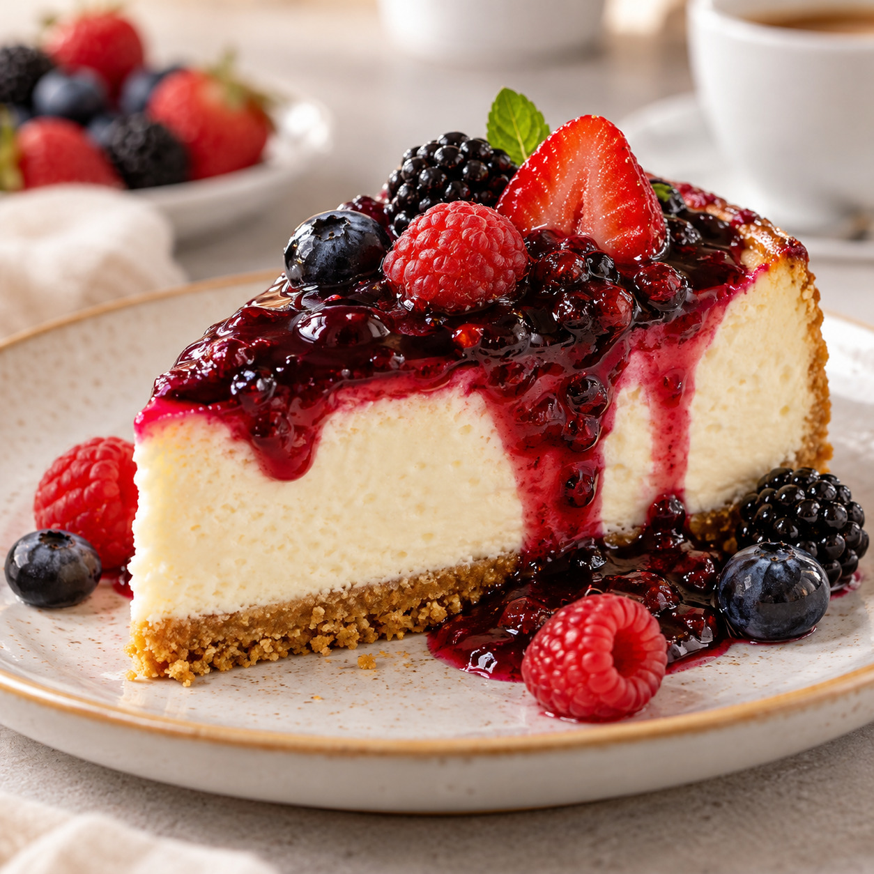 Orman Meyveli Cheesecake