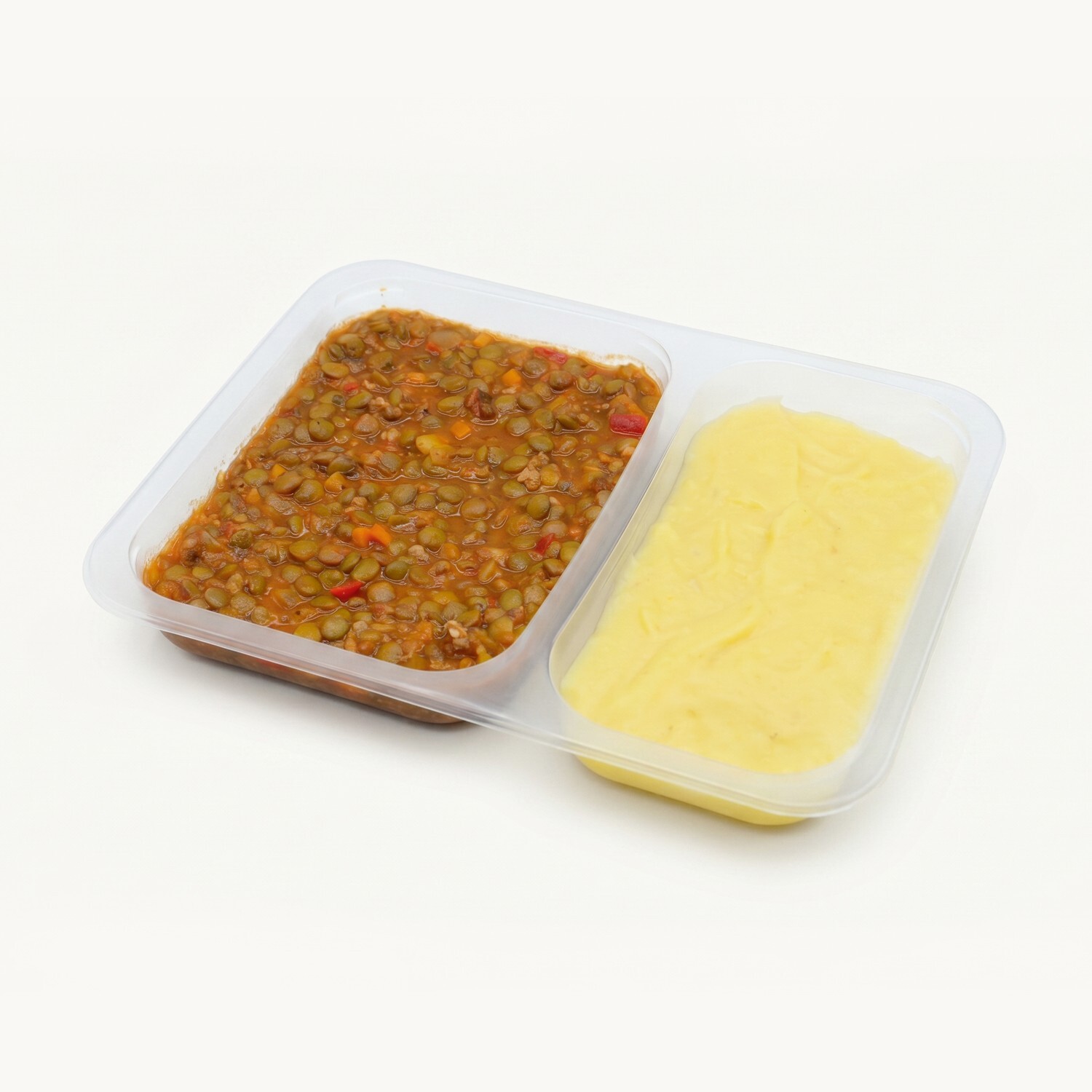 Kıymalı Yeşil Mercimek & Patates Püresi