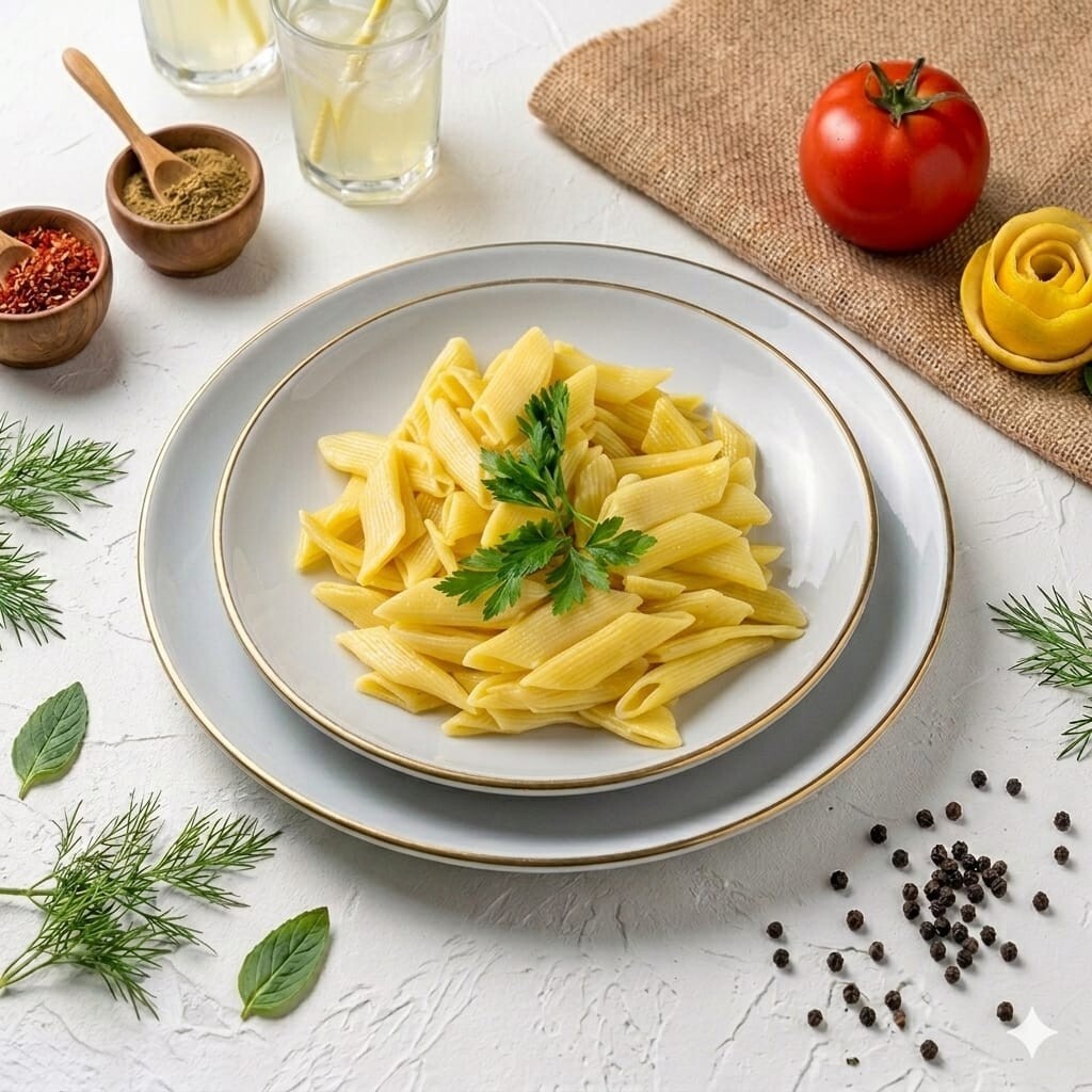 Zerdeçallı Penne Makarna
