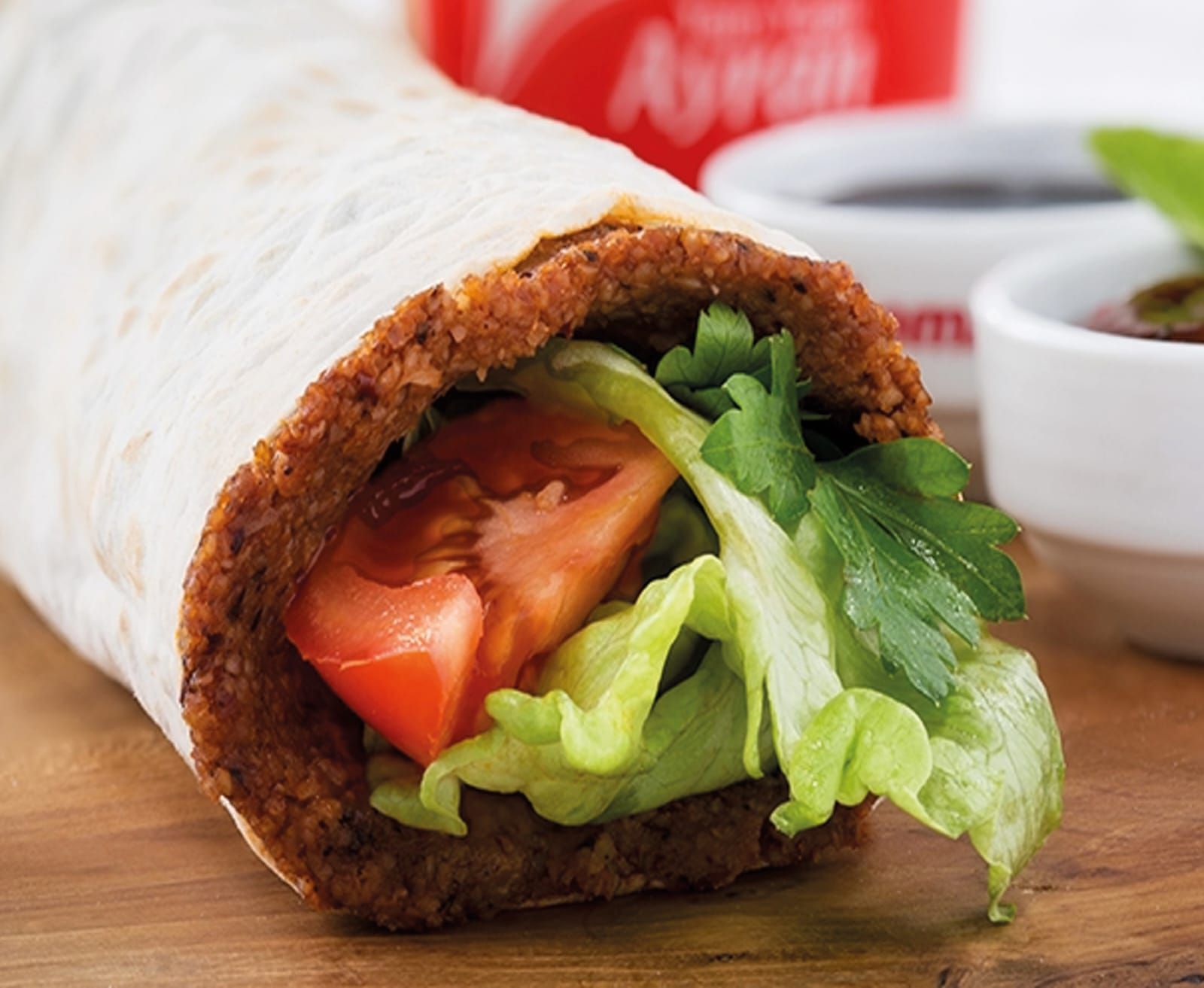 Çiğköfte Dürüm + Ayran + Eker Tatlı