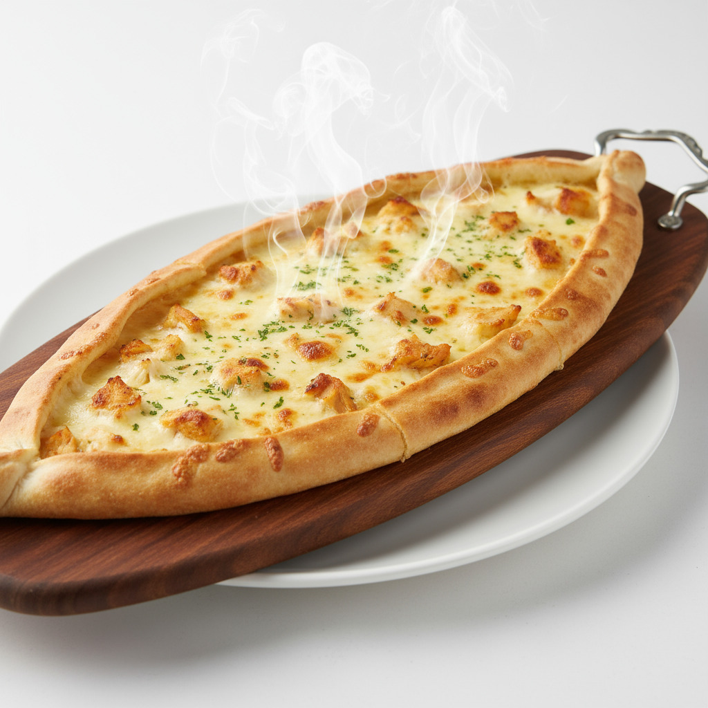 Tavuklu Kaşarlı Pide