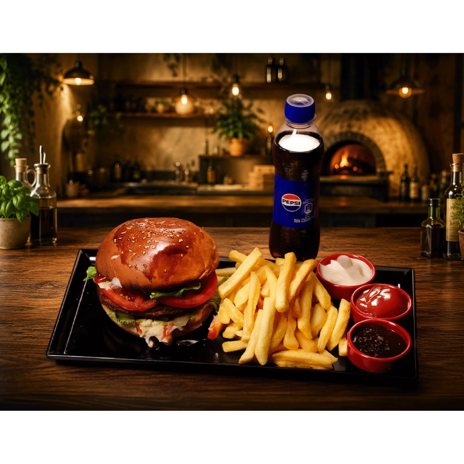 Barbekü Burger Menü