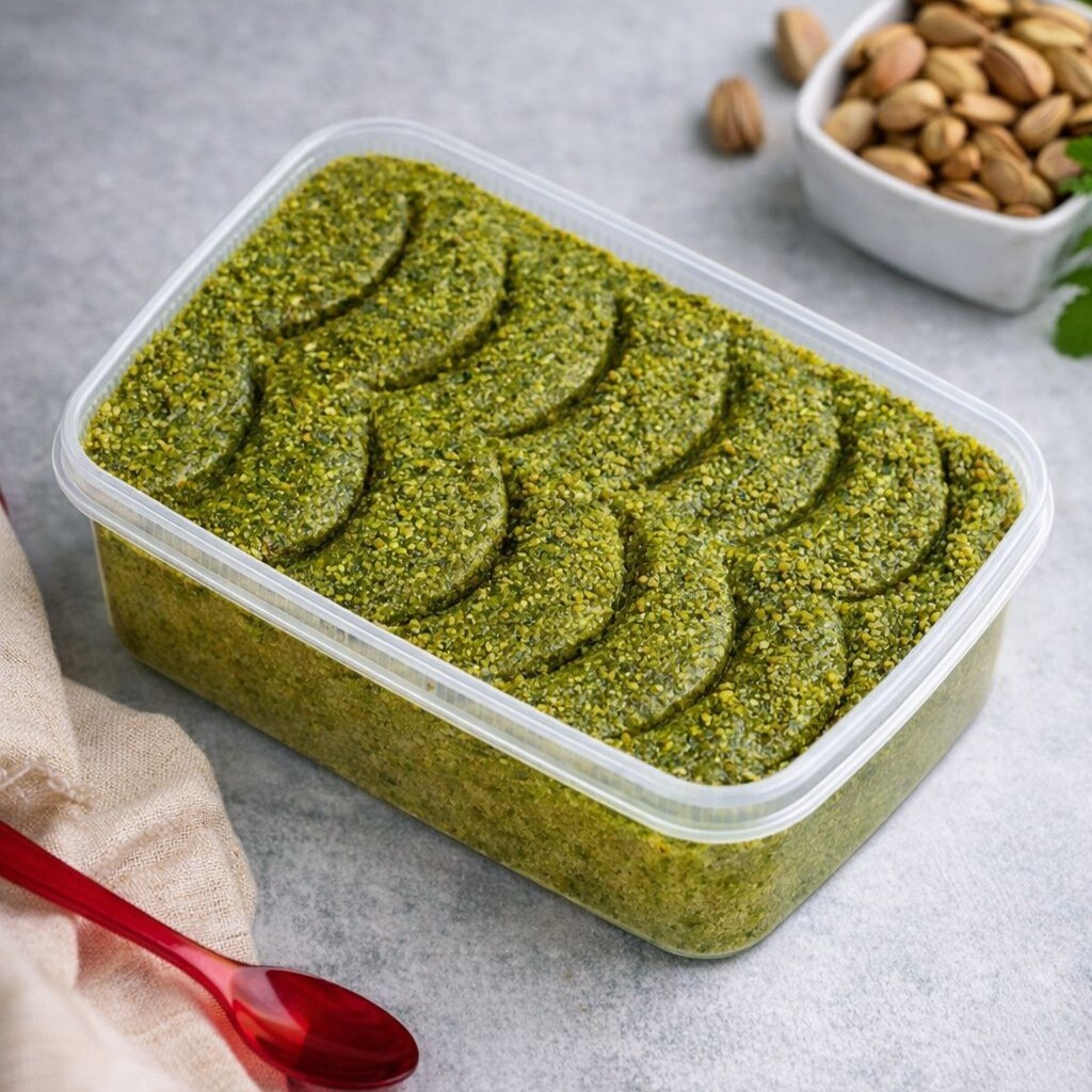 Antep Fıstıklı İrmik Helvası (1 Kg)