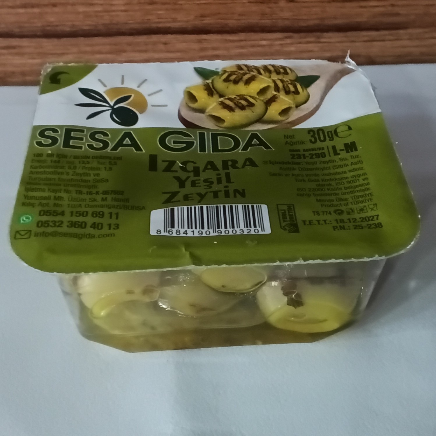 Izgara Yeşil Zeytin
