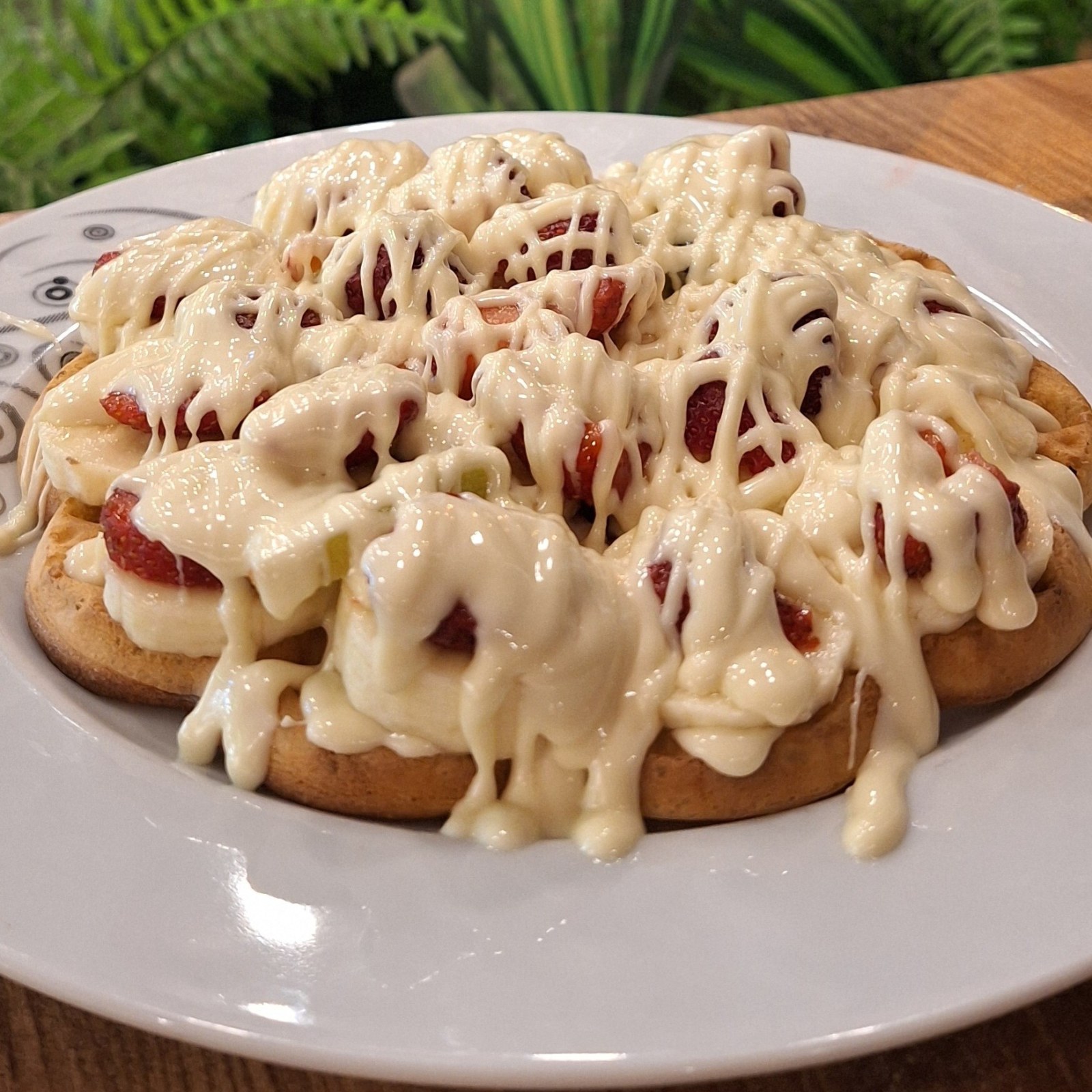Beyaz Çikolatalı Waffle