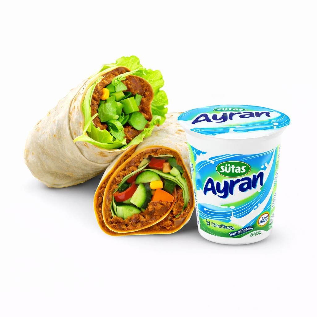 Doritoslu Double Dürüm+Büyük Ayran