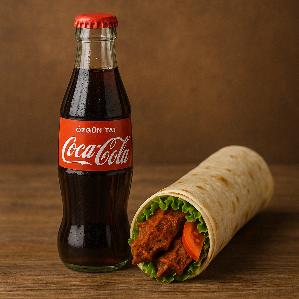 Klasik Çiğ Köfte Dürüm (90g) & 200 ml Cam Şişe Cola