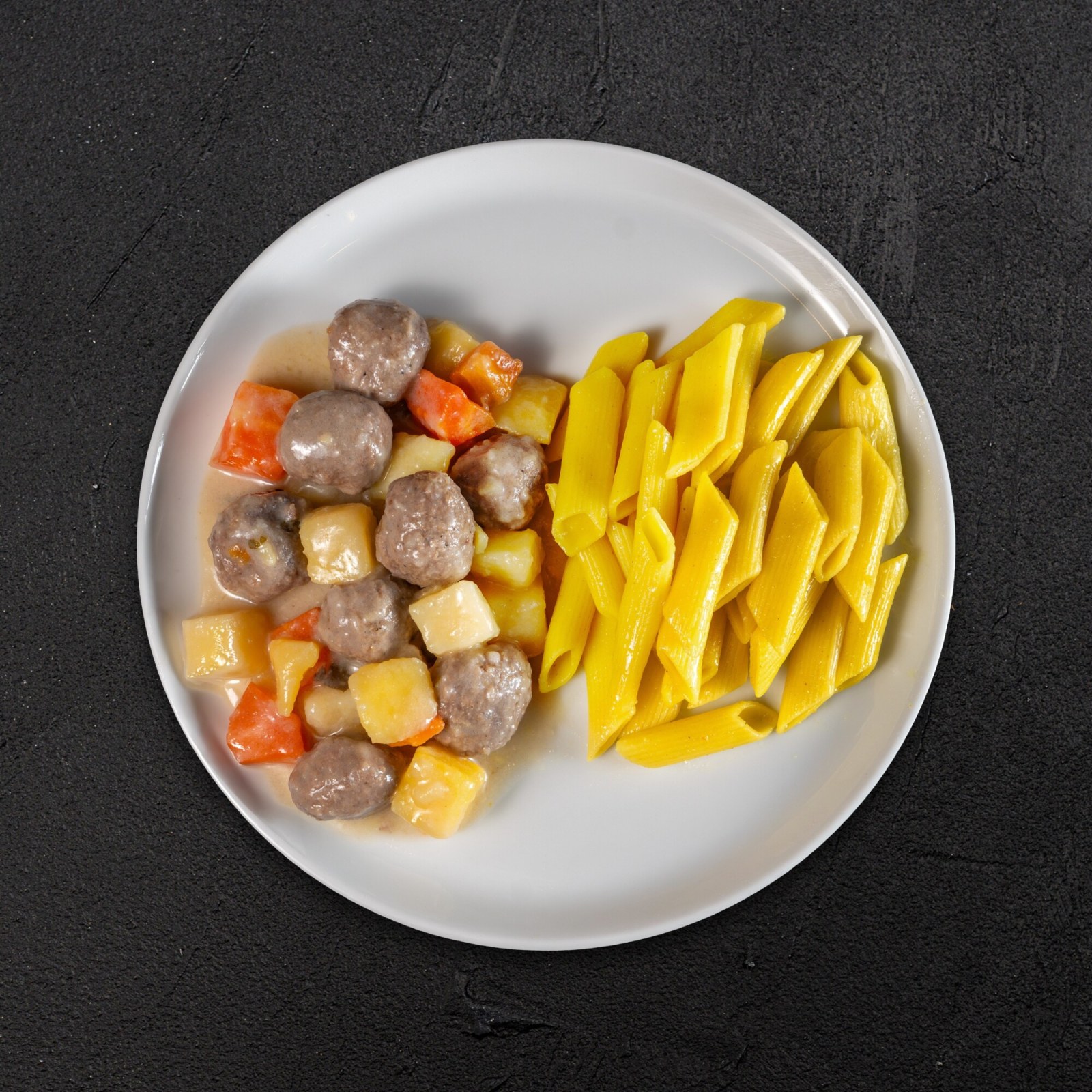 Ekşili Köfte & Penne Makarna