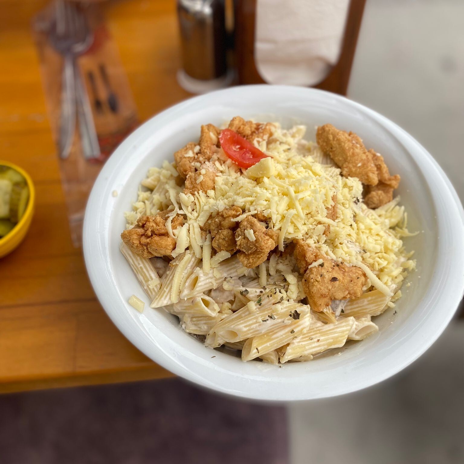 Kremalı Çıtır Tavuklu Penne Yarım