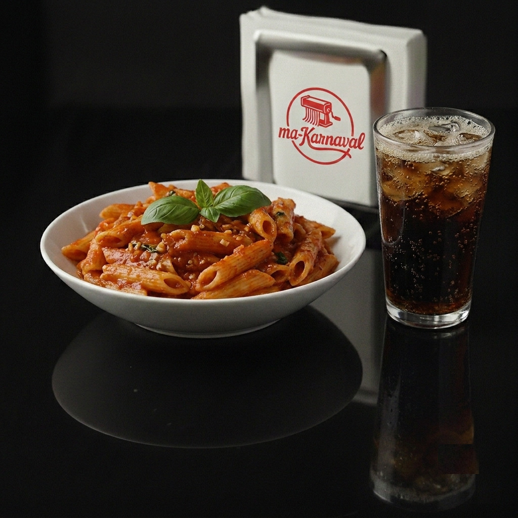 1.5 Porsiyon Napolitan Soslu Penne & Coca Cola 20cl