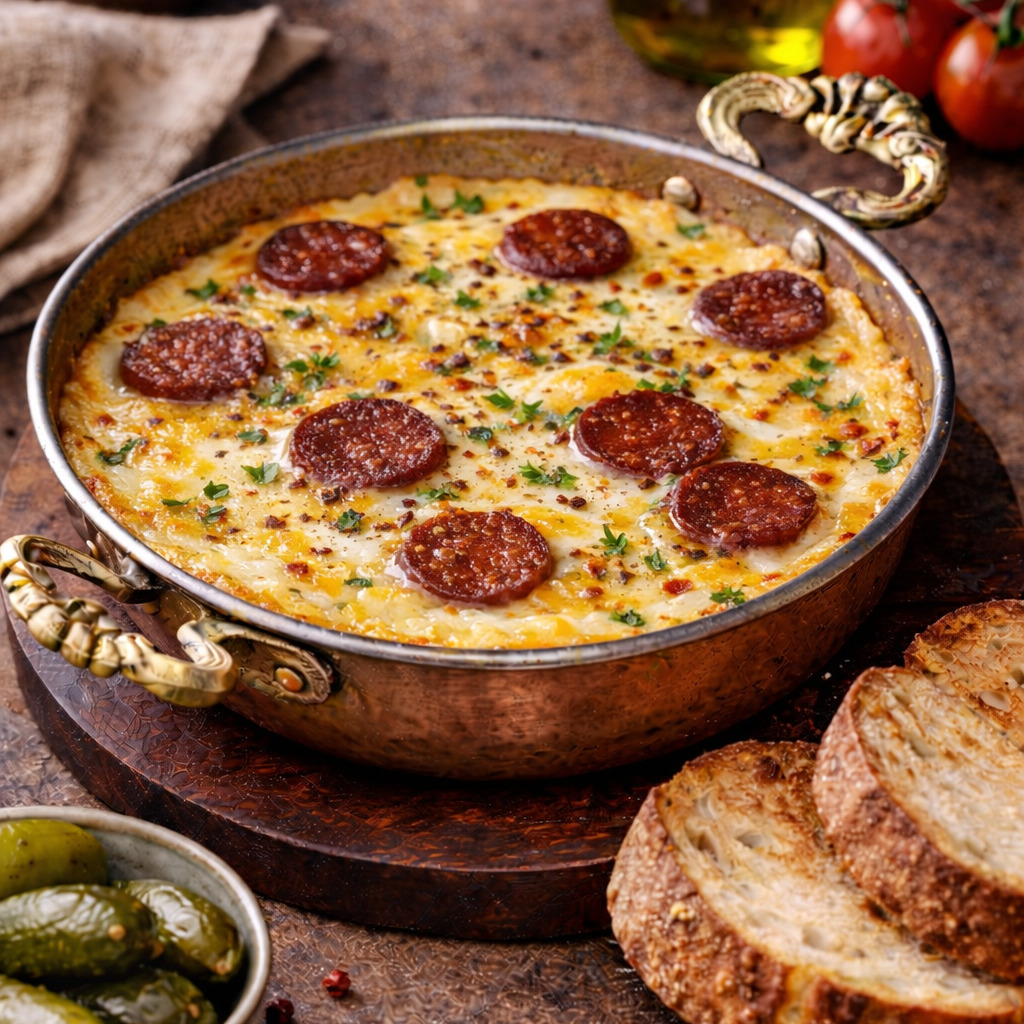 Sahanda Tereyağlı Sucuklu Yumurta