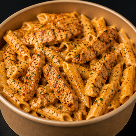 Makarna Tavuk Cajun