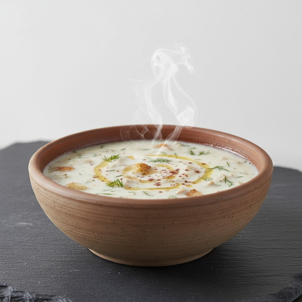 Közlenmiş Patlıcan Çorbası