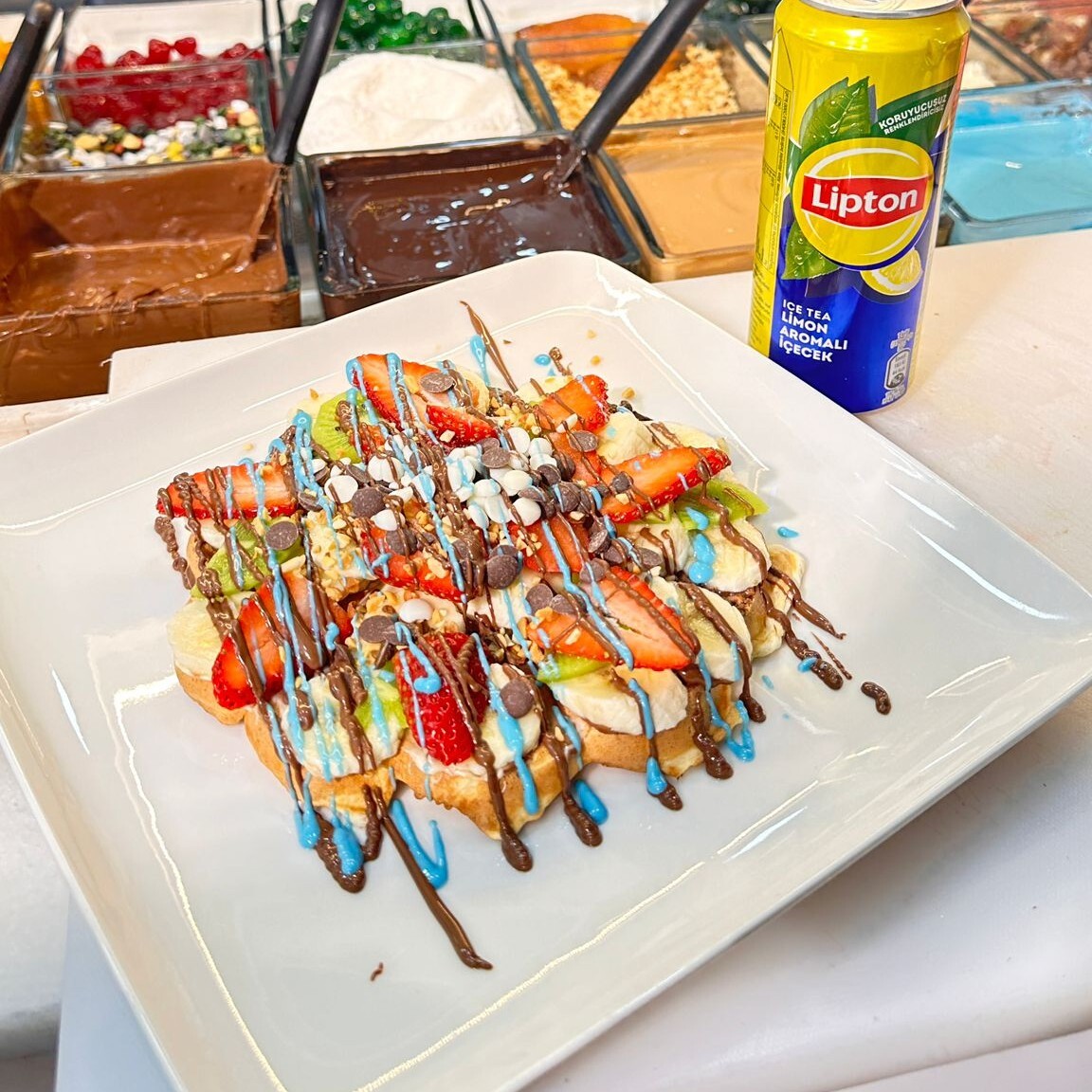 Waffle+içeçek