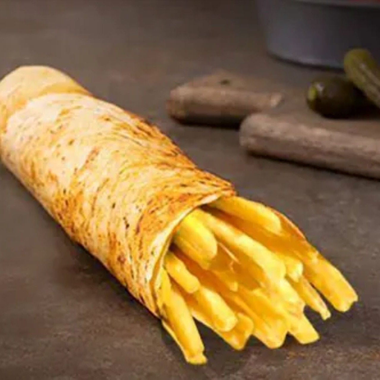 Dürümde Patso Kaşarlı Mantarlı