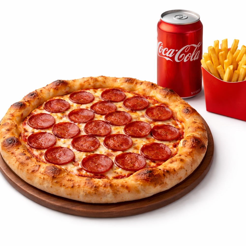 Coca-Cola Doyuran Sucuk Pizza Menü