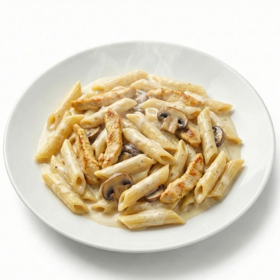 Kremalı Mantarlı Tavuklu Penne Makarna