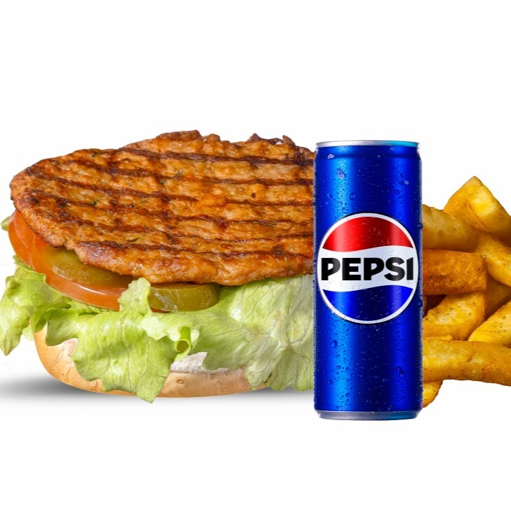 Tavuk köfte Burger Menü