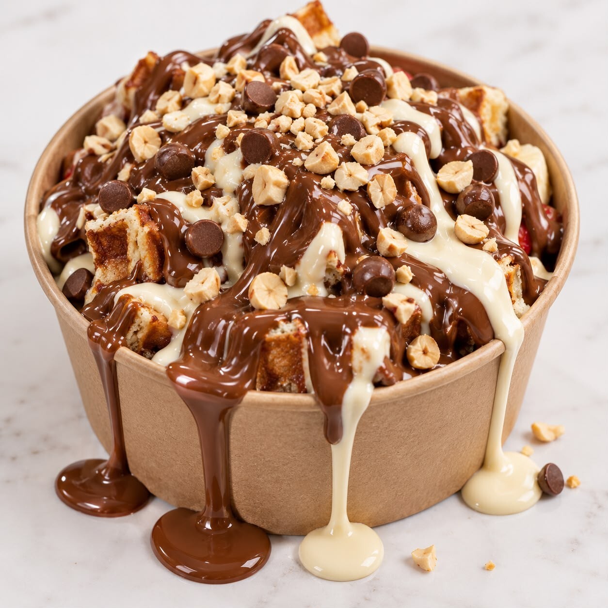 Çikolatalı Waffle Bowl