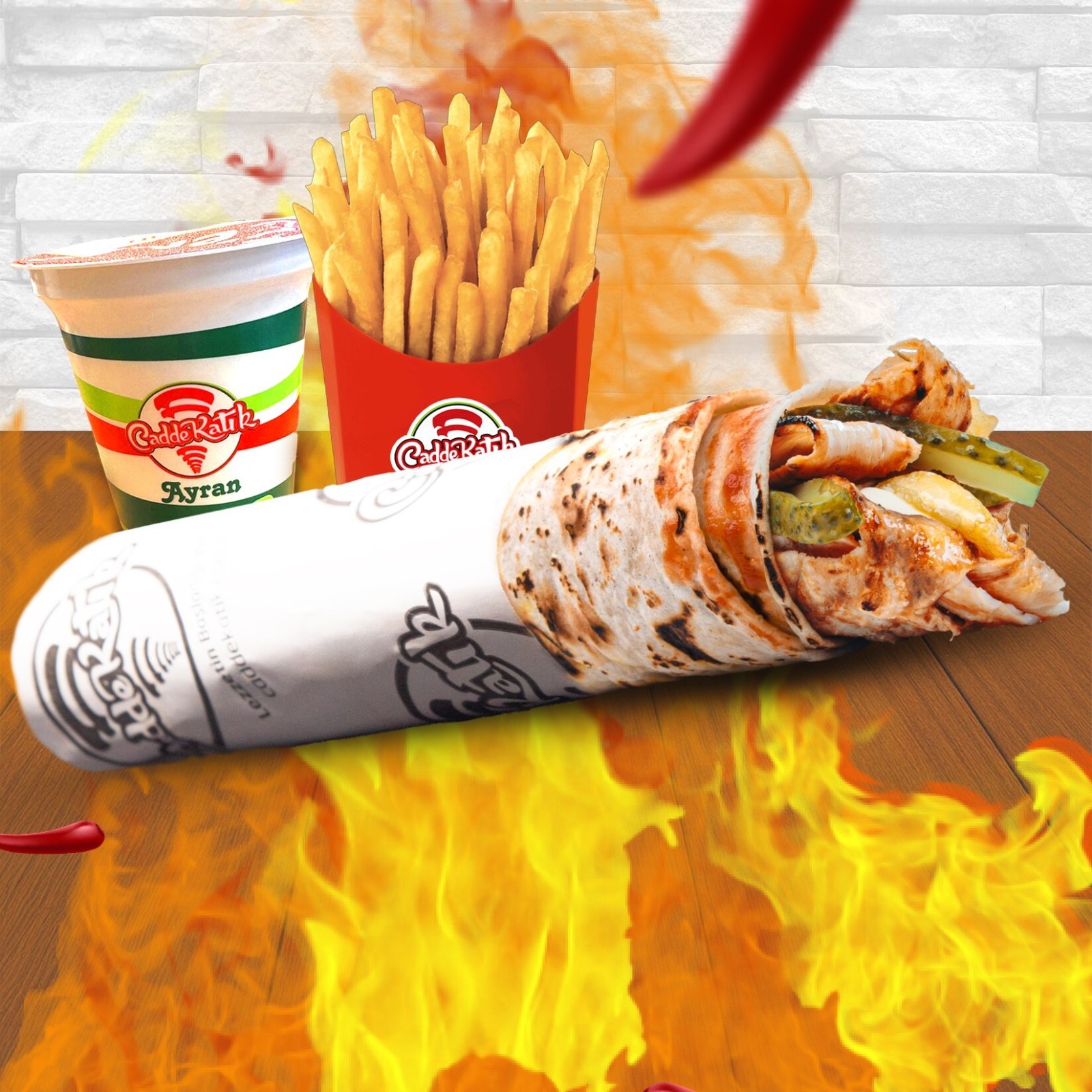 Katık Tavuk Sriracha Sos Menü