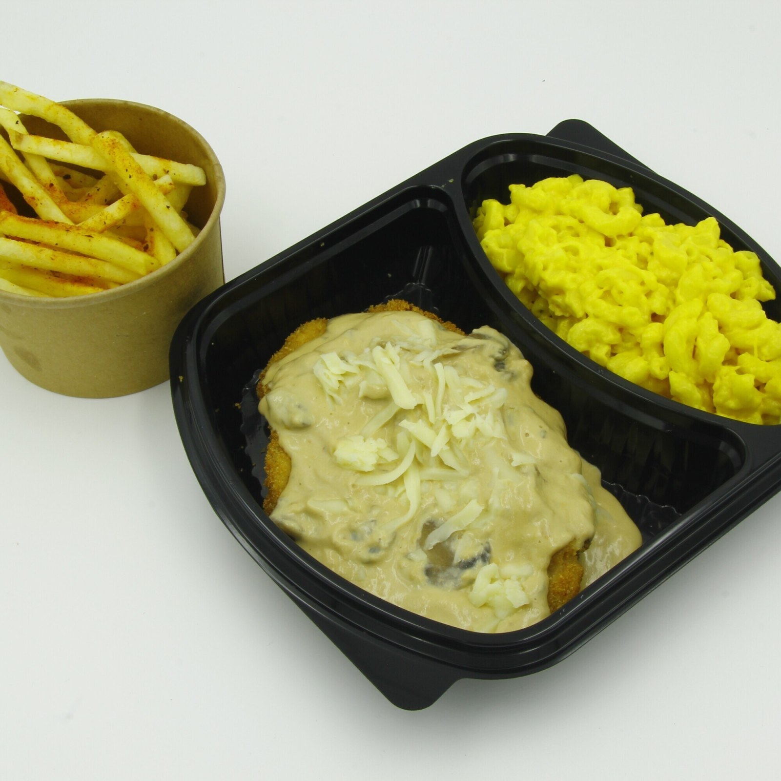 Krema Mantar Soslu Schnitzel + Coca Cola Doyuran Menü