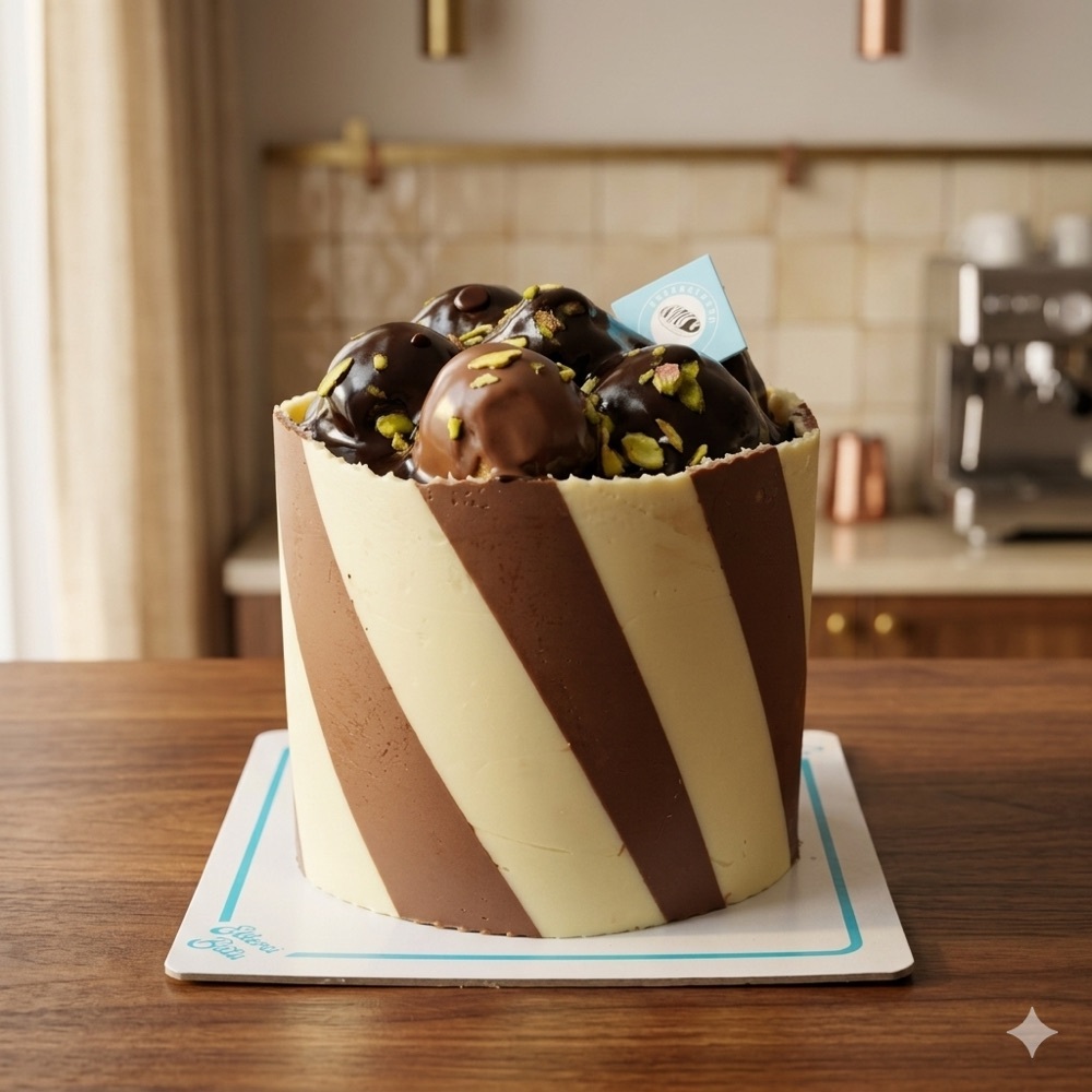 Profiterollü Yaş Pasta (6 Kişilik)