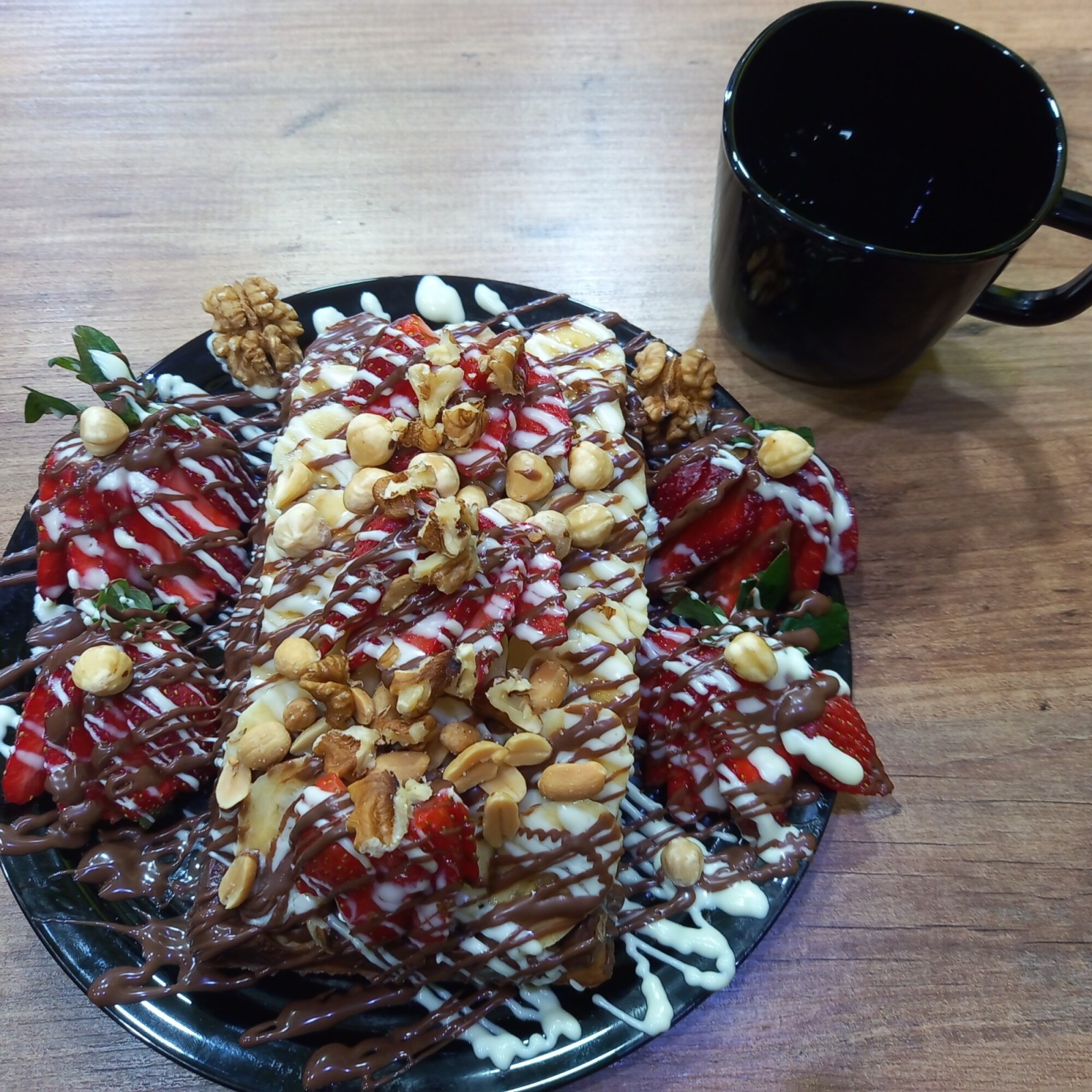 Jumbo (2 Kişilik) Atom çikolatalı Waffle+Bardak Dondurma Hediye
