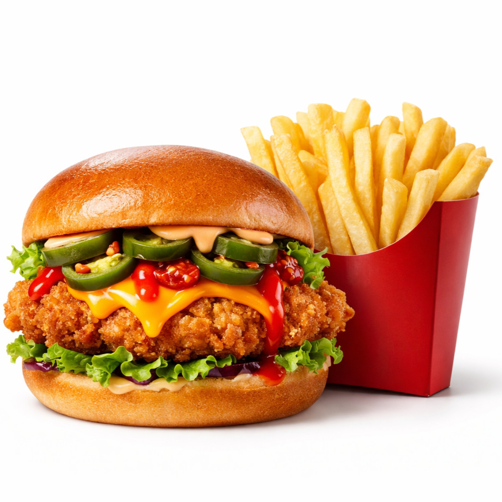 Mr Hot Chicken Burger