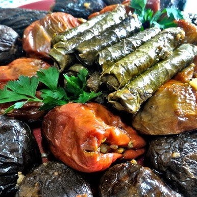 Karışık Sarma ve Kuru Dolma (Biber Patlıcan)