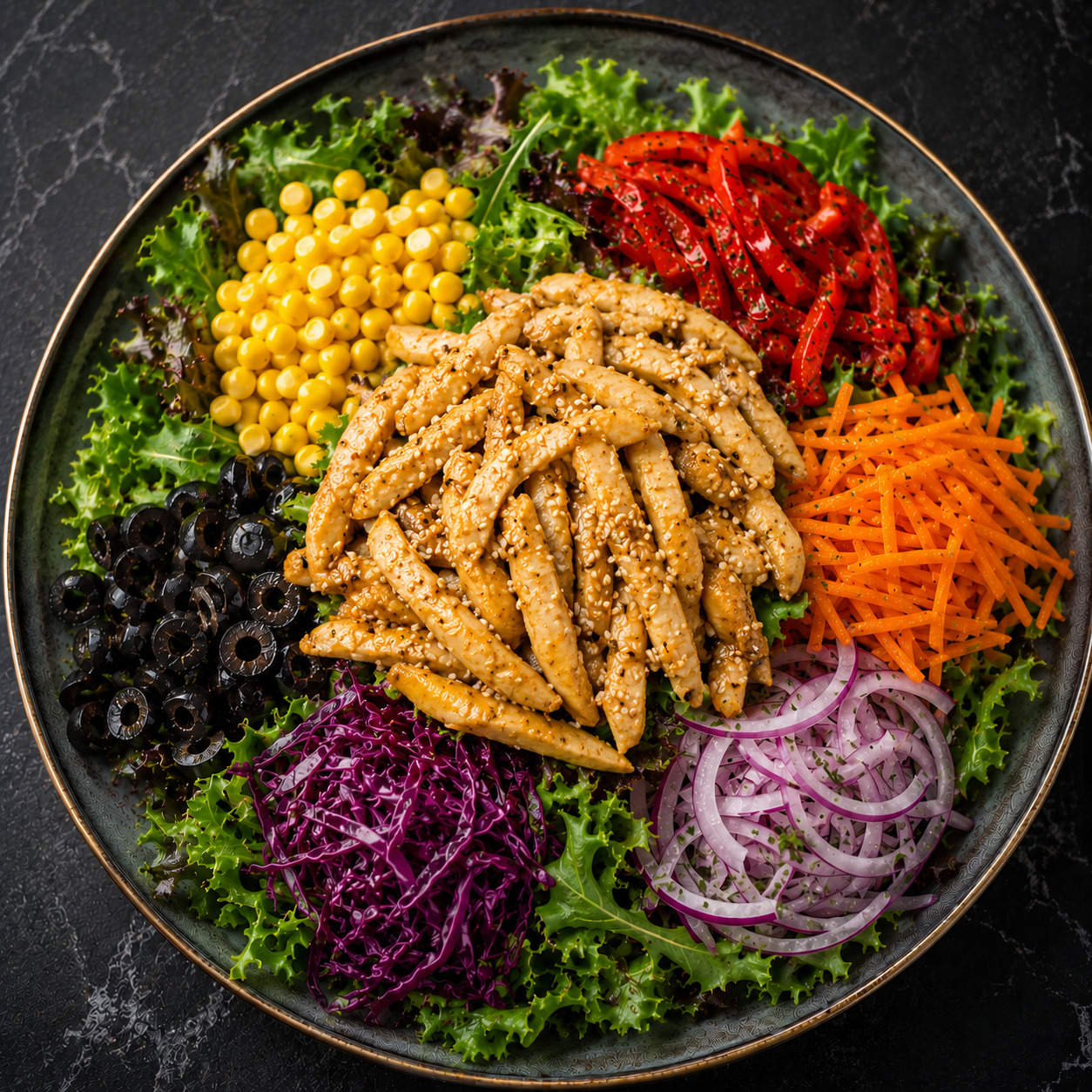 Ballı Hardallı Tavuk Salata