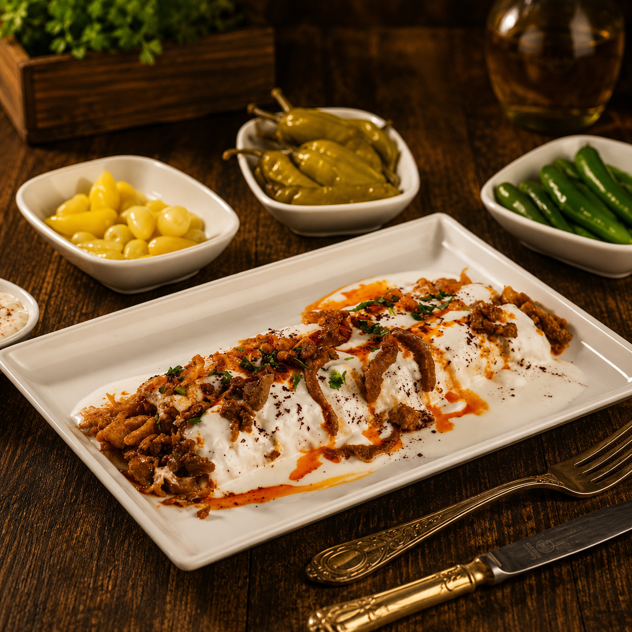 Ortaya Karışık Yoğurtlu Tantuni