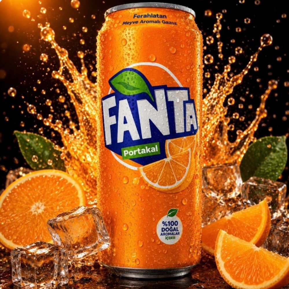 Fanta Portakal Aromalı Kutu 330 ML