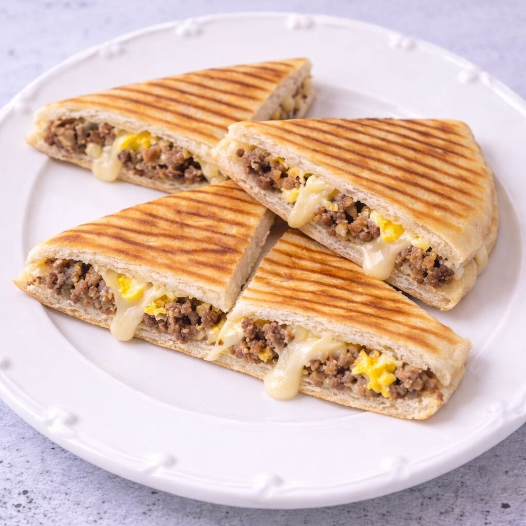 Kıymalı Yumurtalı Bazlama Tost