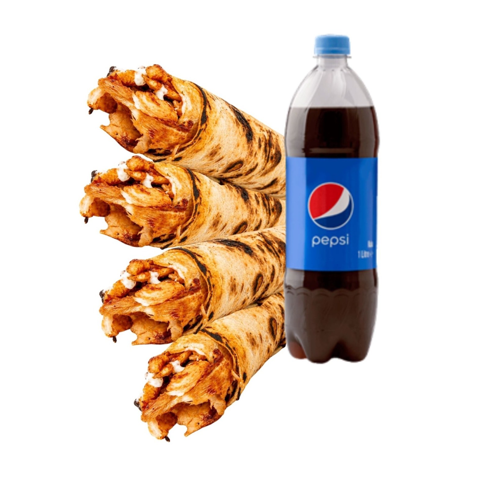 4'lü Kankadios Tavuk Döner Dürüm Menü