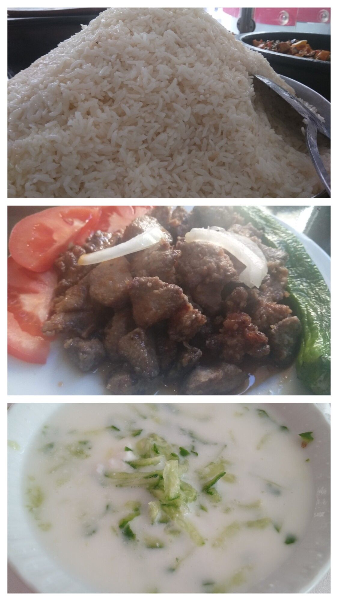 Arnavut Ciğer+Pilav+Ayran 3 lü menü..salata ile